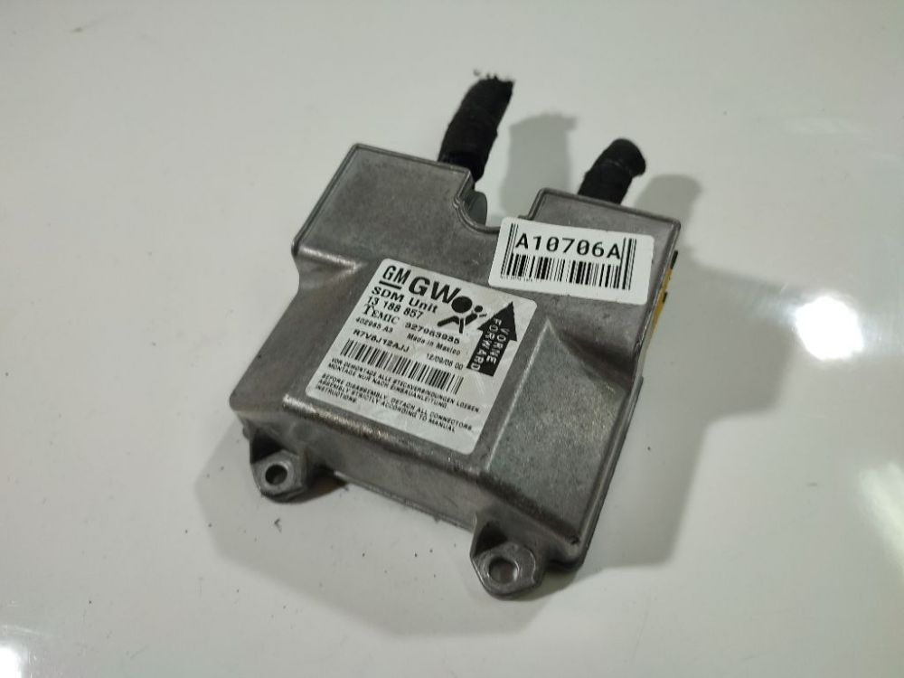13188857 Opel Astra 2005 srs-turvatyynyn tietokone – turvatyynyn ohjausyksikkö