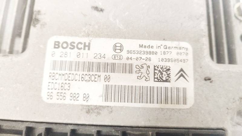 9653239880 Peugeot 307 2004 ECU Engine Computer (Engine Control Unit) - Thumbnail 2