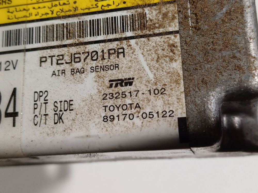 PT2J6701PA Toyota Avensis 2006 Airbag crash sensors module - Thumbnail 4