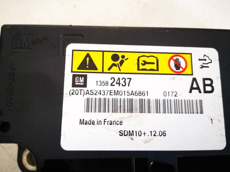 13582437 Opel Astra 2012 SRS AIRBAG KOMPIUTERIS - ORO PAGALVIU VALDYMO BLOKAS - Thumbnail 2