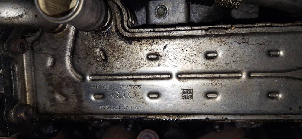 038131513AD Skoda Octavia 2008 Труба ERG (Радиатор рециркуляции) (ЕГР)(Радиатор системы EGR) - Thumbnail 3