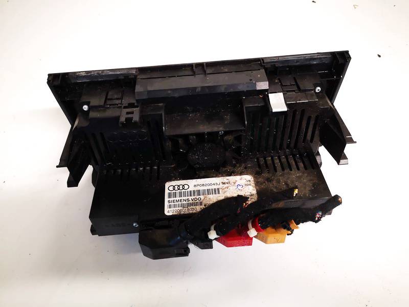 8P0820043J Audi A3 2005 Heizungsbedienteil Klimabedienteil - Thumbnail 2