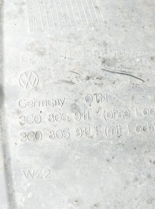 3C0805911 Volkswagen Passat 2006 Plastic Inner Fender - FRONT LEFT - Thumbnail 4