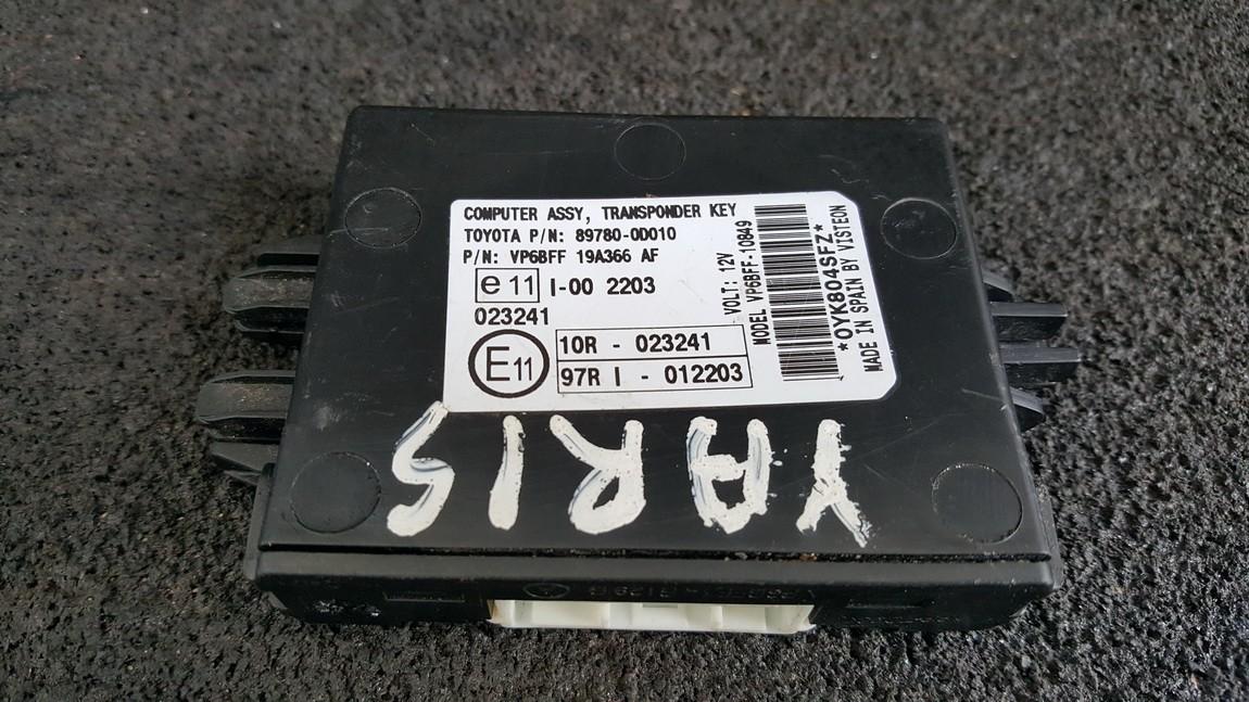 897800D010 Toyota Yaris 2008 Other computers