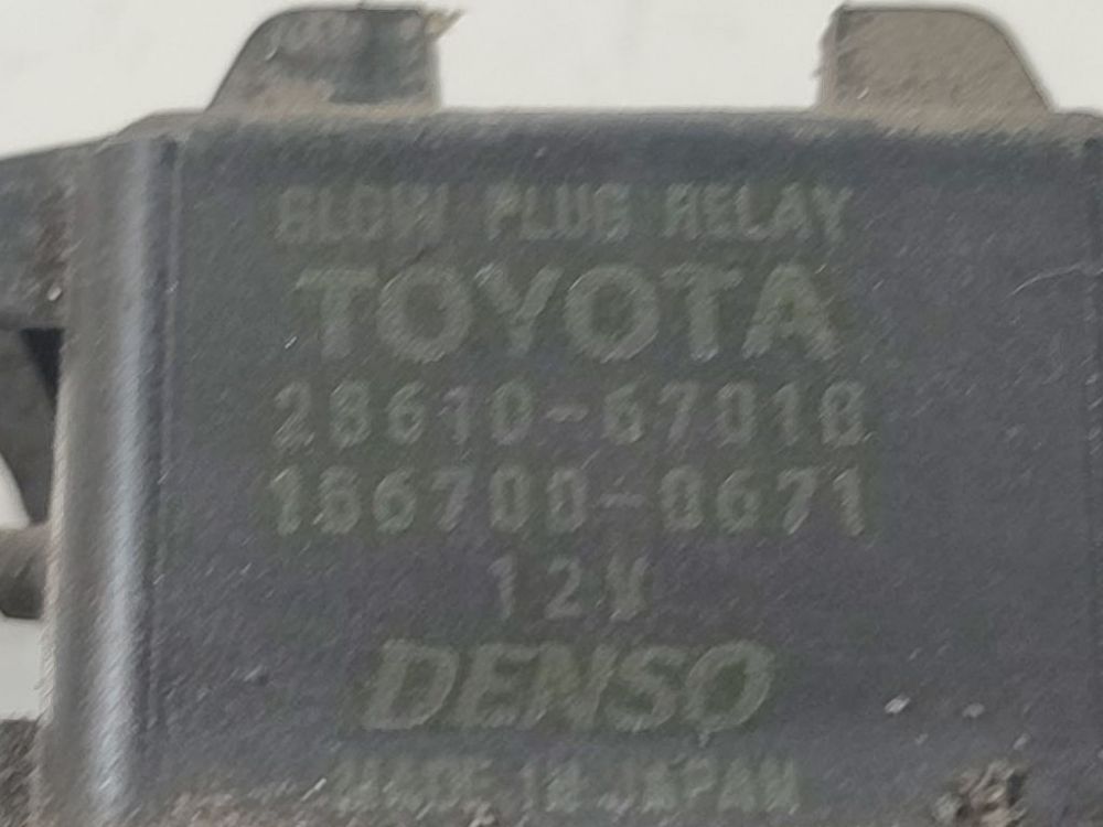 2861067010 Toyota Avensis 2005 Sveces priekšsildīšanas relejs - Thumbnail 4