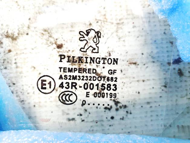 AS2M3232DOT682 Peugeot 207 2010 Szyba drzwi - PRZEDNIE PRAWE - Thumbnail 3