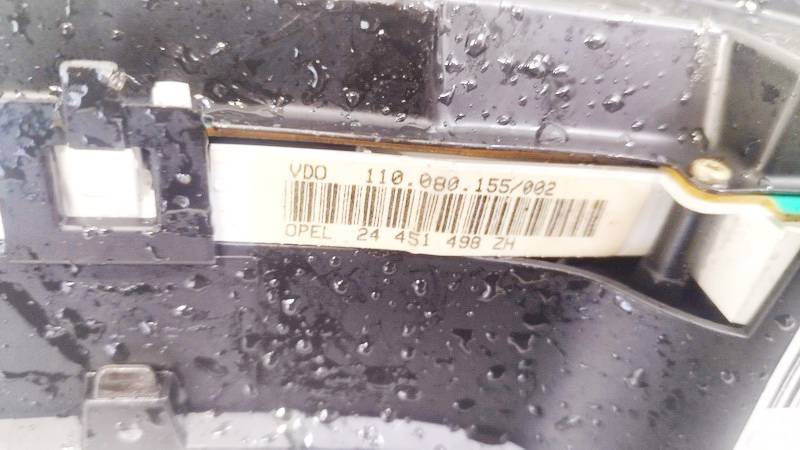 24451498 Opel Astra 2002 Nopeusmittari – mittaristo - Thumbnail 3