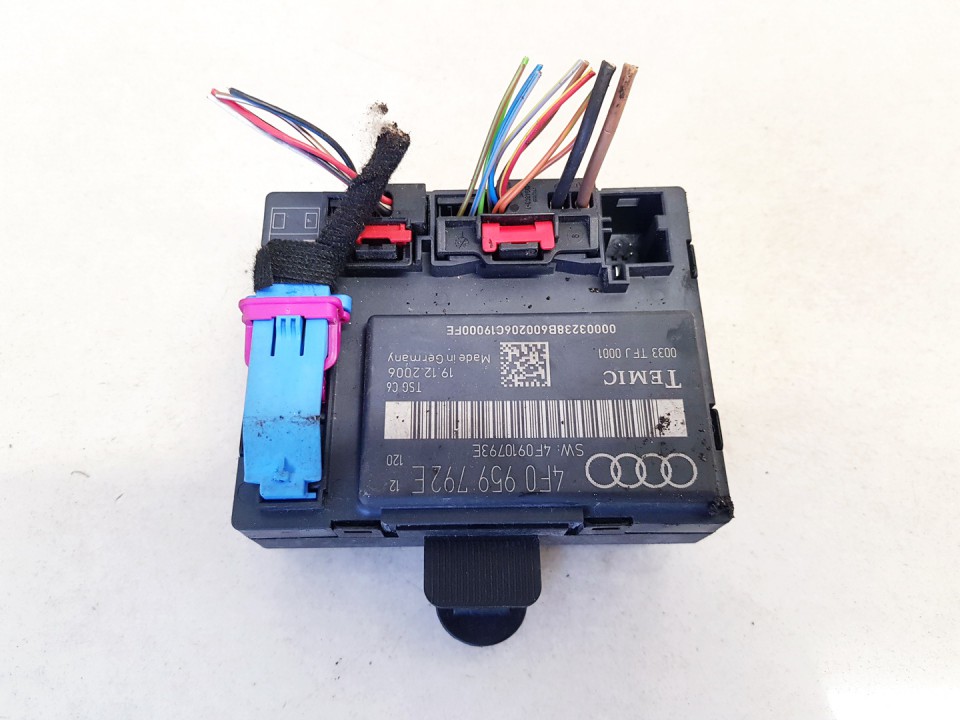4F0959792E Audi A6 2007 Door control relay (DOOR CONTROL UNIT MODULE ECU ) - Thumbnail 2