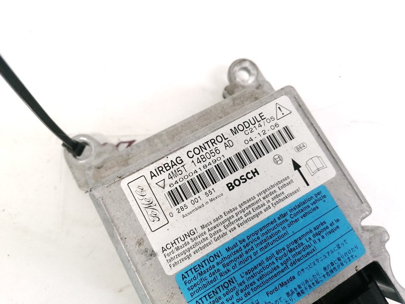 4M5T14B056AD Ford C-MAX 2005 SRS gaisa spilvena dators – gaisa spilvenu vadības bloks - Thumbnail 3