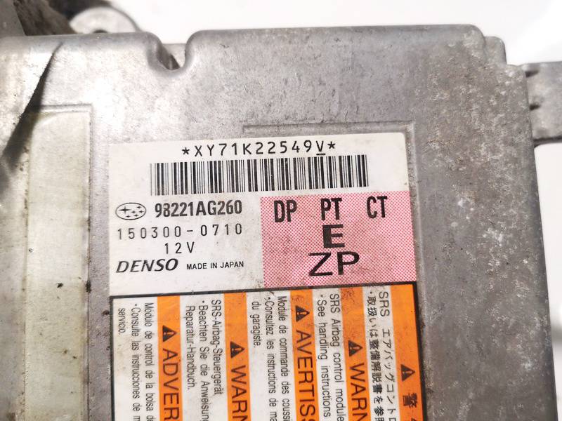 98221AG260 Subaru Outback 2008 Airbag crash sensors module - Thumbnail 3
