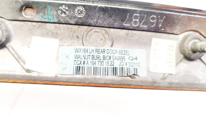 A1647301522 Mercedes-Benz ML-CLASS 2008 Wykończenie wnętrza (plastikowe elementy) - Thumbnail 3