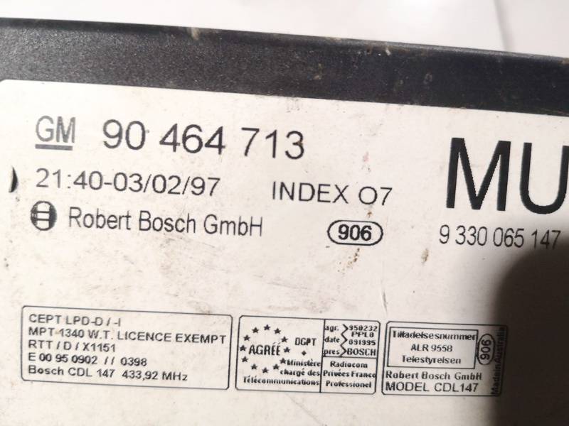 90464713 Opel Omega 1997 General Module Comfort Relay (Unit) - Thumbnail 3