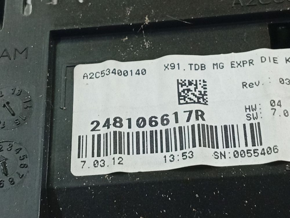A2C53400140 Renault Laguna 2012 Spidometrs – instrumentu panelis - Thumbnail 4
