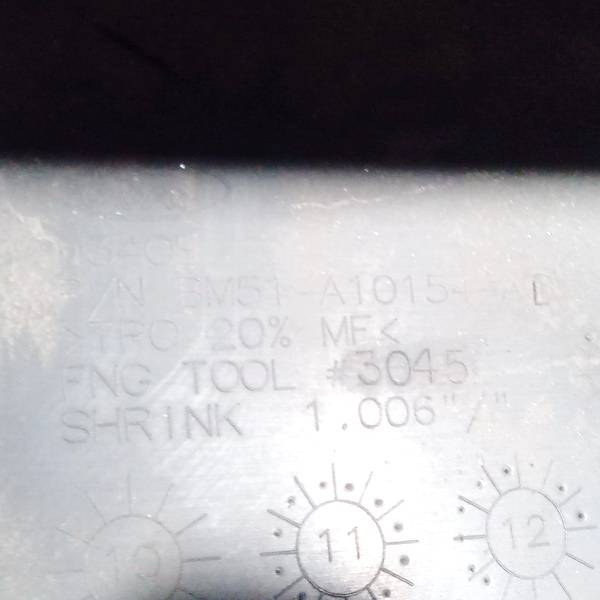 BM51A10154 Ford Focus 2015 Left Sill Moulding - Thumbnail 3