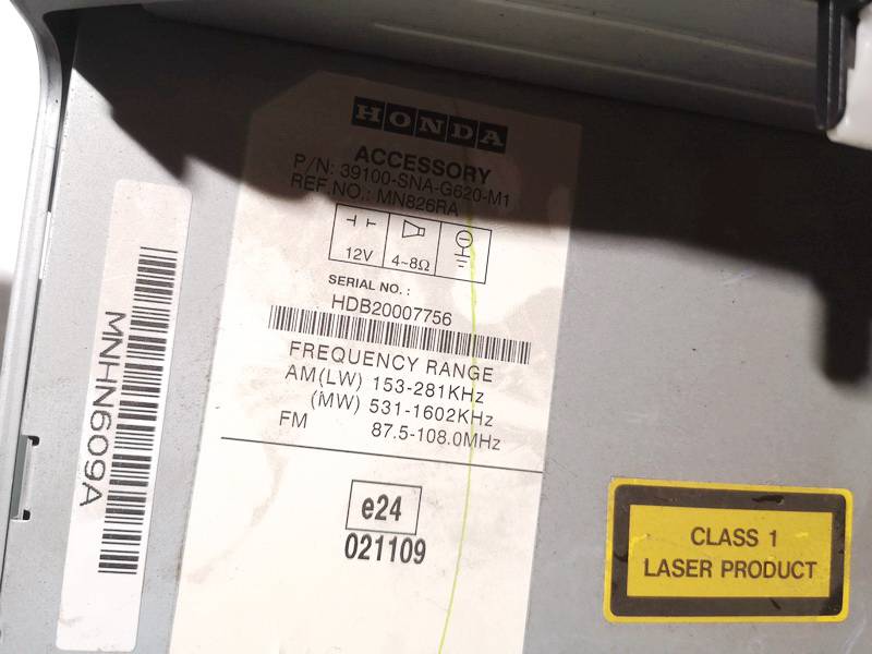 39100SNAG620M1 Honda Civic 2007 Autoradio - Thumbnail 3