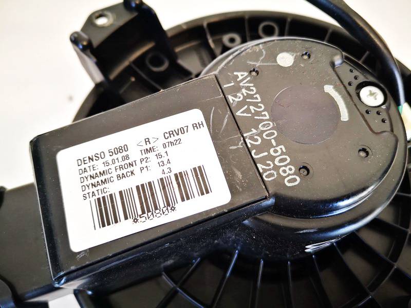 AV2727005080 Honda CR-V 2008 Heater blower assy - Thumbnail 2