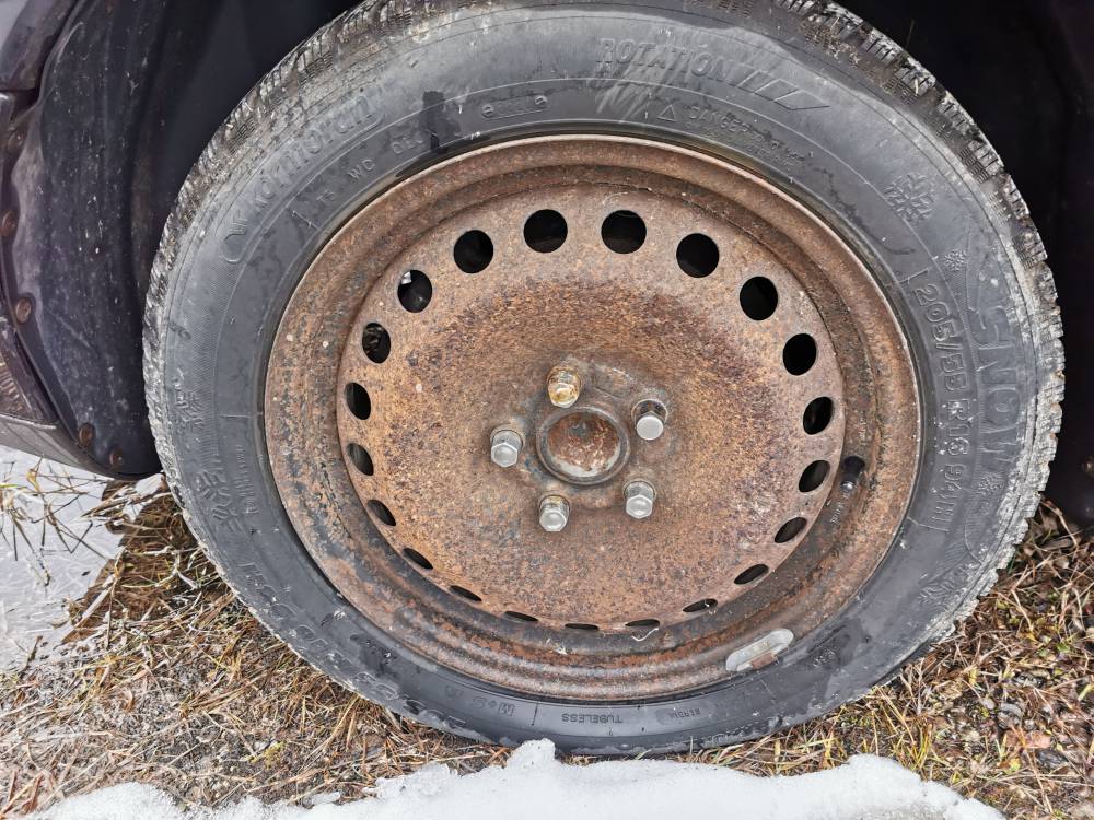 5X108 Volvo S40 2005 Komplet stalowych felg R16 - Thumbnail 2