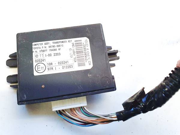 897800D010 Toyota Yaris 2006 dispositif dimmobilisation ecu