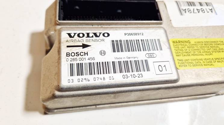 P30658912 Volvo S60 2004 Komputer SRS airbag – moduł sterujący poduszek powietrznych - Thumbnail 2
