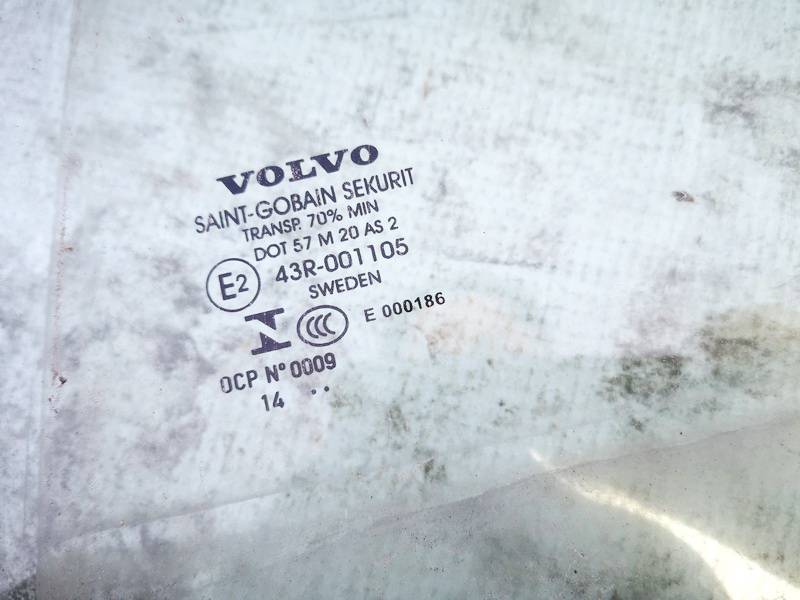 AS2 Volvo V60 2015 Durvju stikls - AIZMUGURE PA KREISI - Thumbnail 2