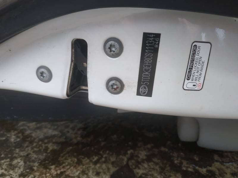 Toyota Highlander 2012 Duru spyna G.D.