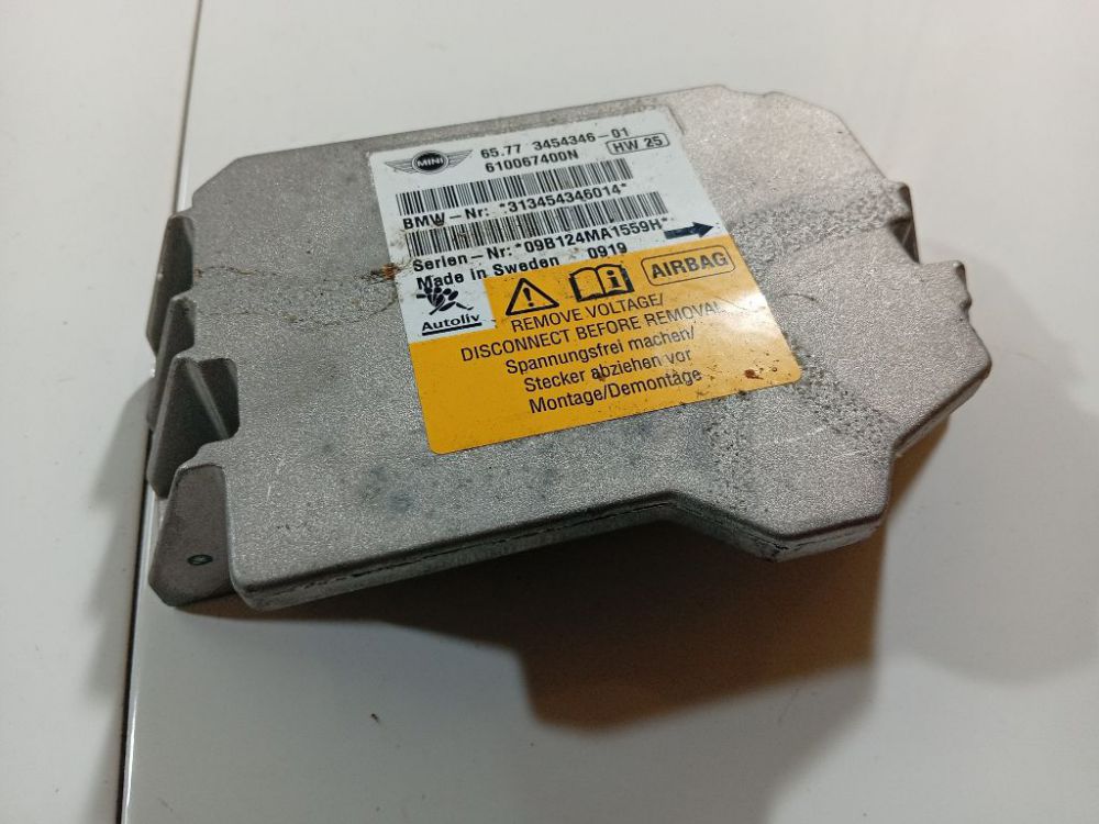6577345434601 MINI ONE 2009 Steuergerät ECU Modul Airbag steuergerät