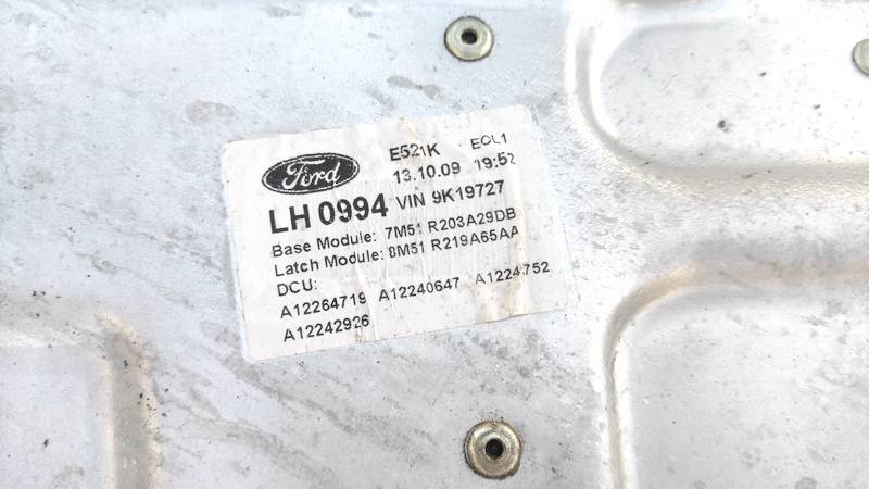 7M51R203A29DB Ford Kuga 2009 Mécanisme Ascenseurs en Verre Ascenseur-Cristal Port avant Gauche - Thumbnail 3