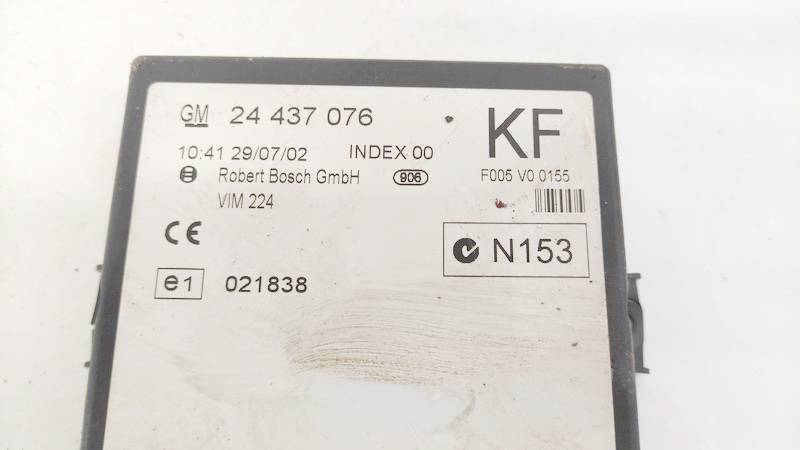 24437076 Opel Zafira 2002 General Module Comfort Relay (Unit) - Thumbnail 3