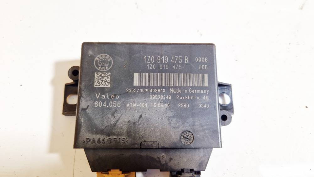 1Z0919475B Skoda Superb 2010 Control Unit Parking (Parking Assist Module) - Thumbnail 2