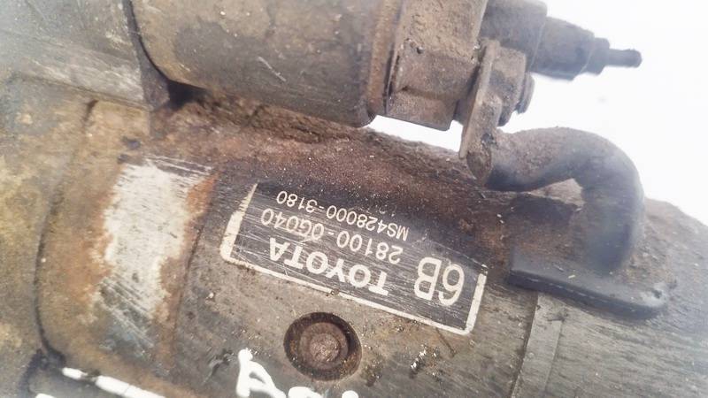281000G040 Toyota Corolla Verso 2006 Starter Motor - Thumbnail 2