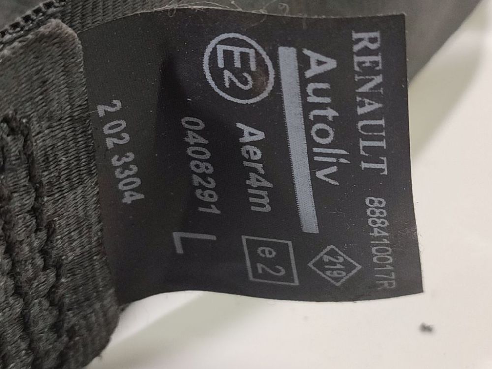 888410017R Renault Scenic 2012 Turvavyö - TAKANA VASEMMALLA - Thumbnail 3