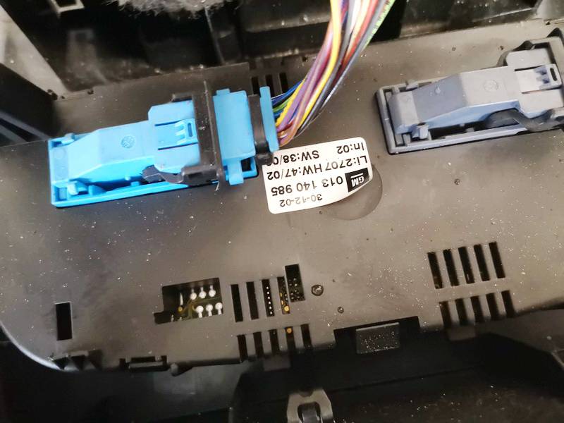 013140985 Opel Zafira 2003 Climate Control Panel (heater control switches) - Thumbnail 3