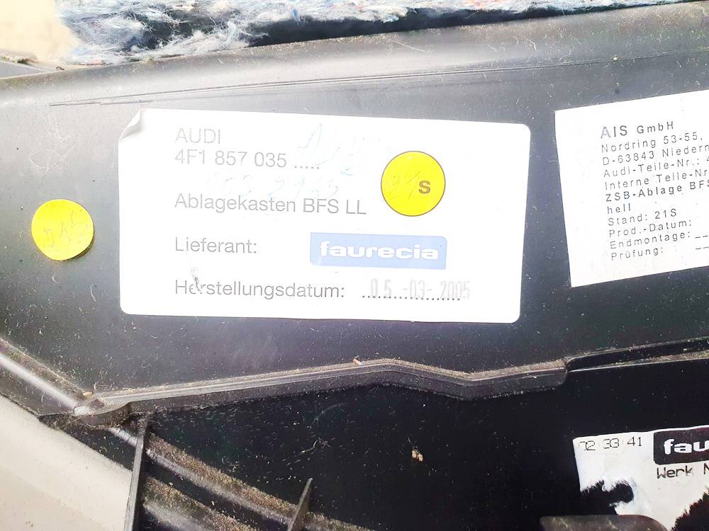 4F1857035 Audi A6 2005 Glove Box Assembly - Thumbnail 3
