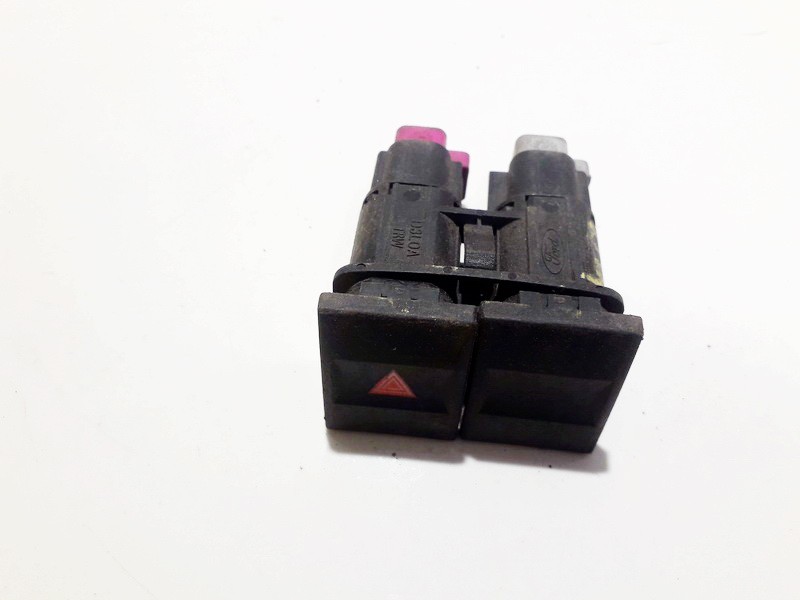 1S7T13A350BD Ford Mondeo 2002 Schalter Mittelkonsole Warnblink Warnblinkschalter Rot