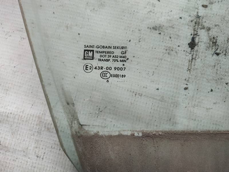 AS2 Opel Corsa 2007 Door-Drop Glass - FRONT RIGHT - Thumbnail 2