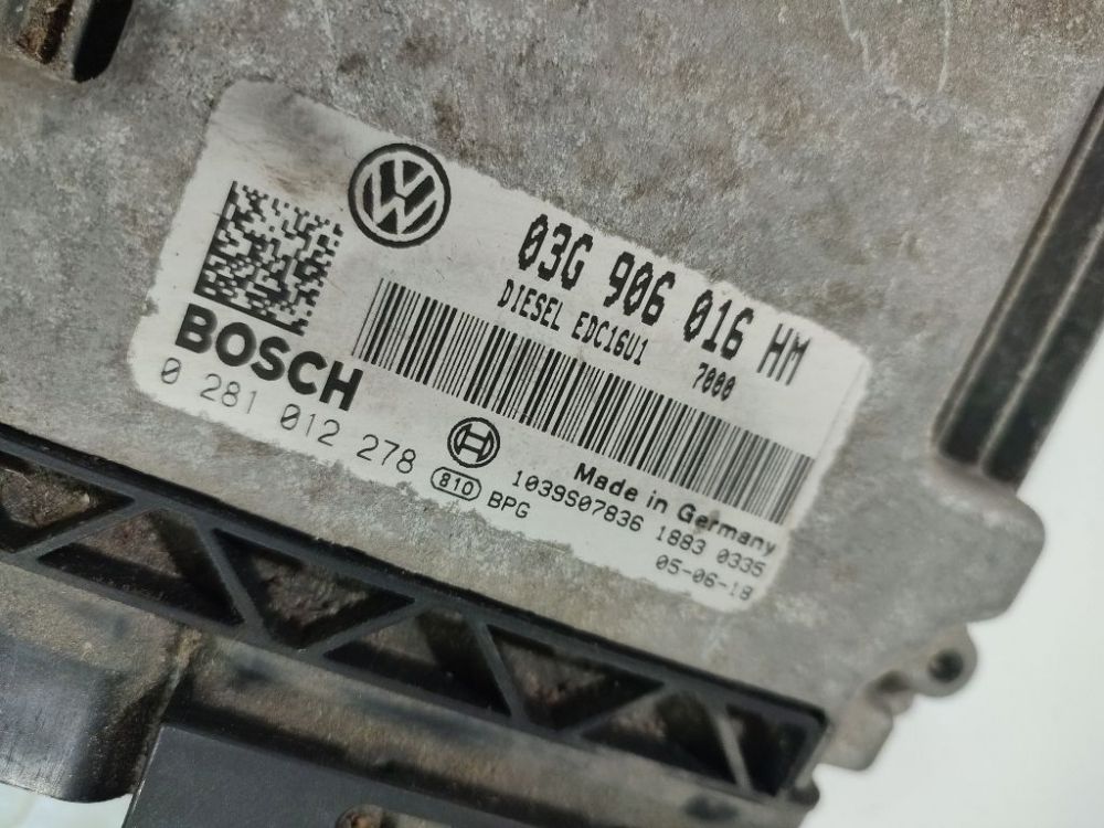 03G906016HM Seat Toledo 2005 ECU Engine Computer (Engine Control Unit) - Thumbnail 4