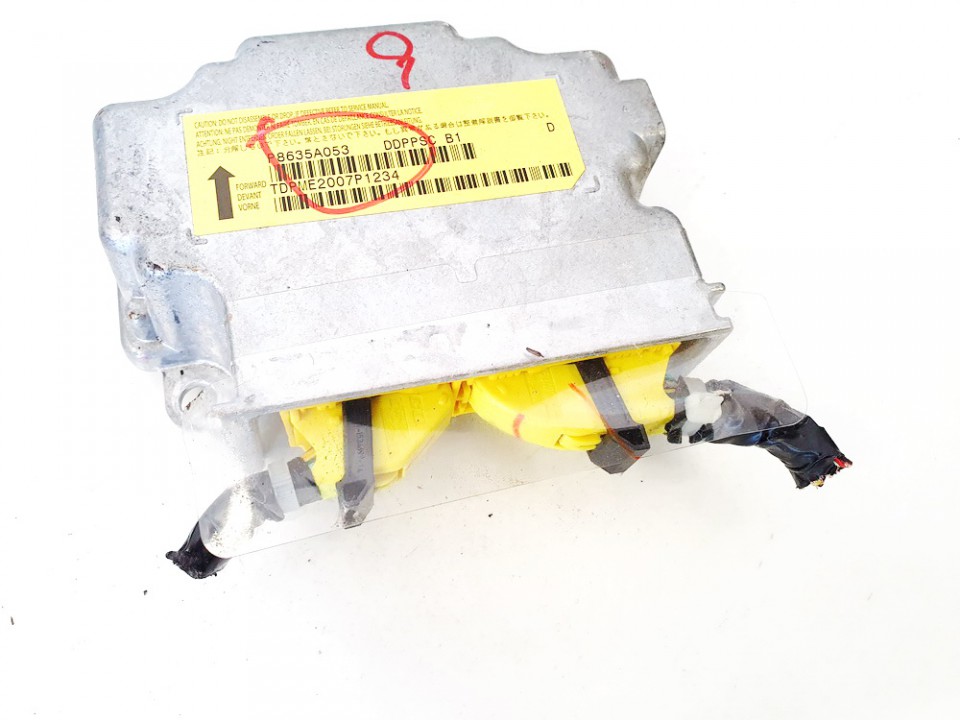 p8635a053 tdpme2007p1234 Airbag crash sensors module Peugeot 4007 2007 ...
