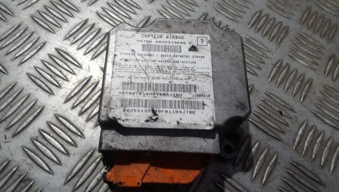 6025313596F Renault Espace 1998 Airbag crash sensors module