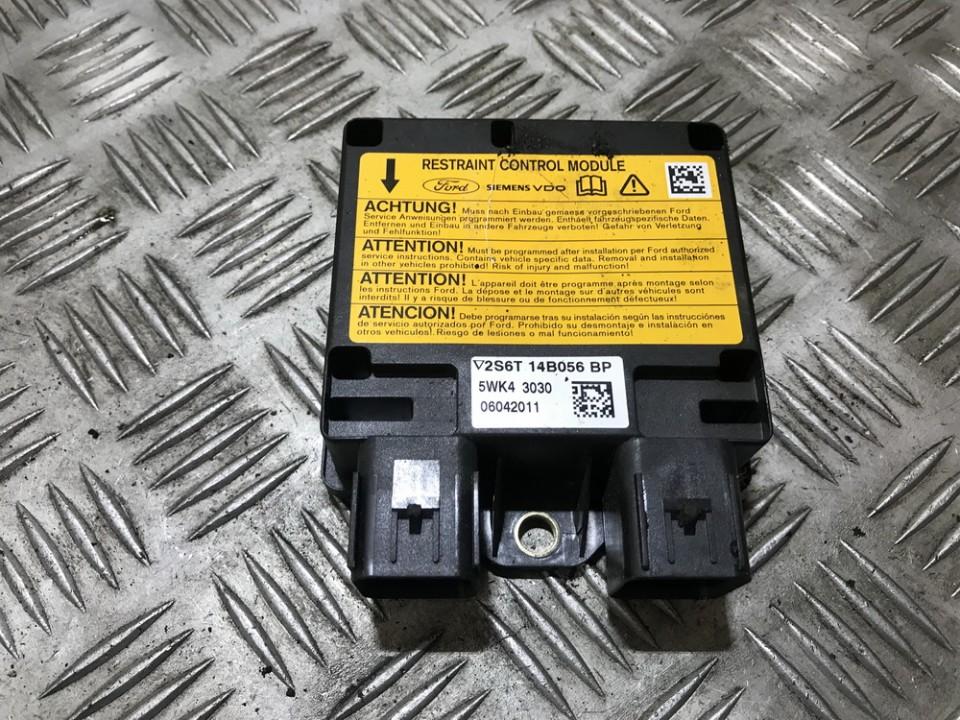 2S6T14B056BP Ford Fiesta 2004 SRS AIRBAG KOMPIUTERIS - ORO PAGALVIU VALDYMO BLOKAS
