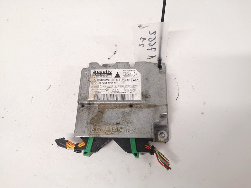 9653493780 Citroen C4 2006 Airbag crash sensors module