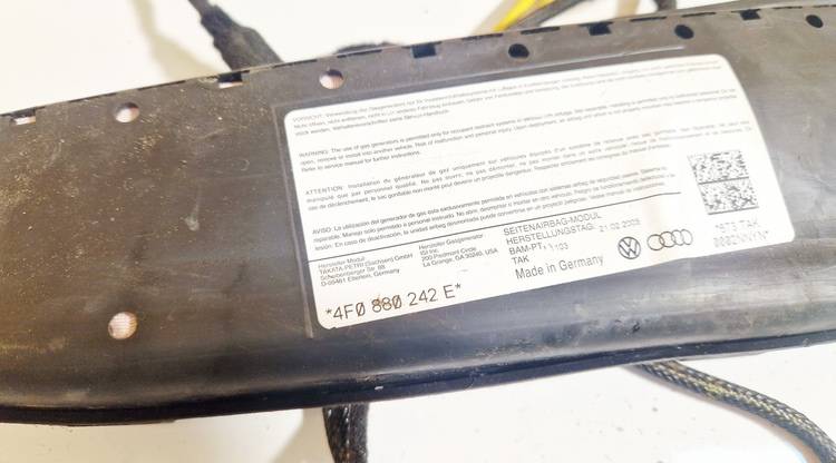 4F0880242E Audi A6 2005 AIRBAG SIEGE - Thumbnail 2