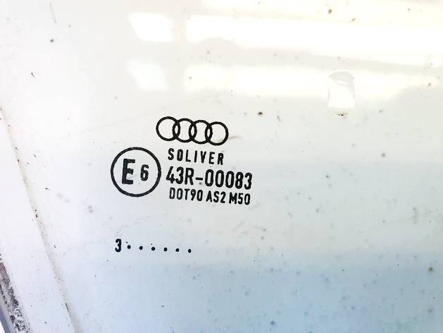 DOT90AS2M50 Audi A6 2013 Door-Drop Glass - FRONT RIGHT - Thumbnail 2