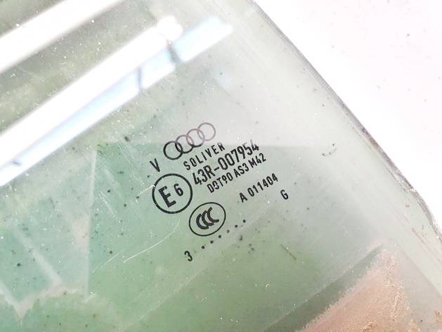 DOT90AS3M42 Audi A6 2013 Door-Drop Glass - REAR RIGHT - Thumbnail 2
