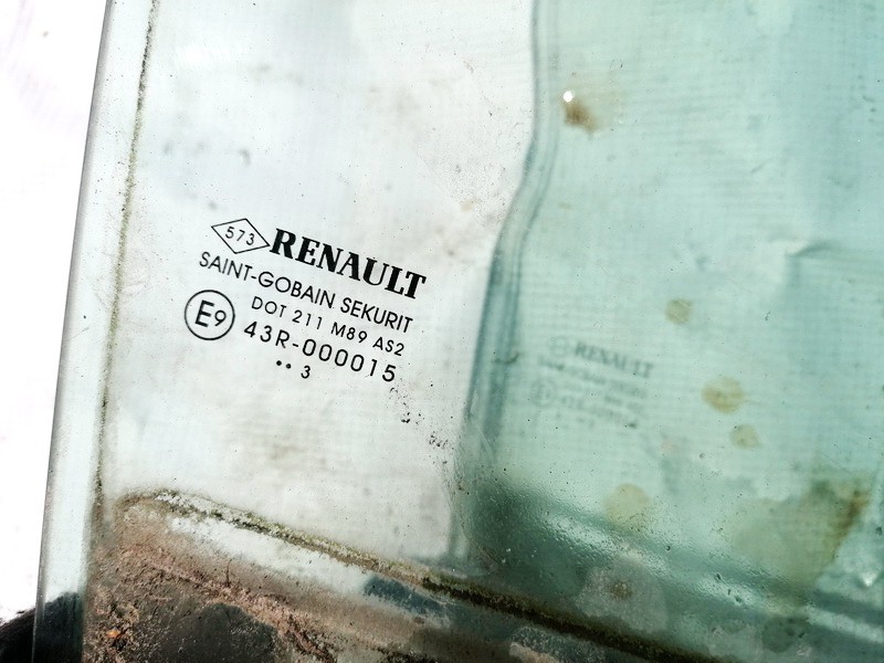 Renault Megane 2003 Szyba drzwi - TYLNE PRAWE - Thumbnail 3
