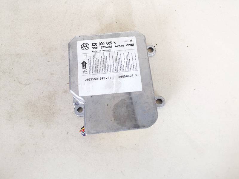 1C0909605K Volkswagen Fox 2005 Airbag crash sensors module