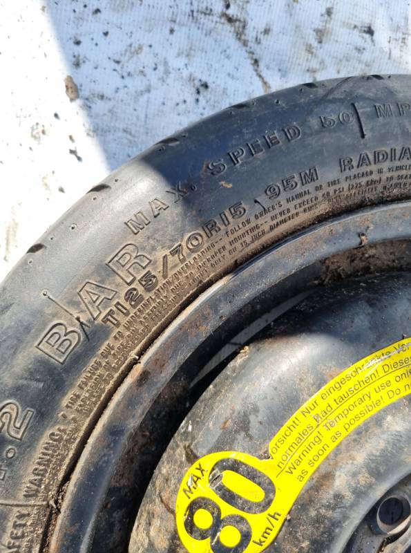 4X100 Volkswagen Golf 1995 Koło dojazdowe – tzw. „tabletka“ - Thumbnail 3