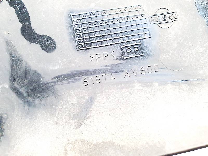 61874AV600 Nissan Primera 2002 Metal Boot Lip Cover - Thumbnail 3