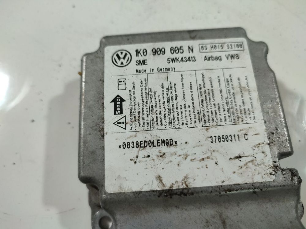 1K0909605N Seat Toledo 2005 Airbag crash sensors module - Thumbnail 4