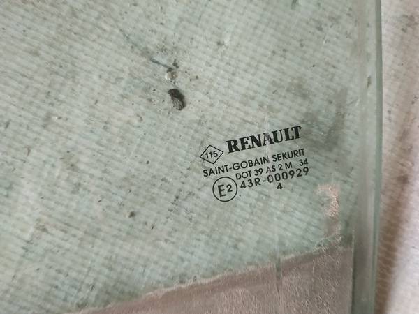 AS2 Renault Laguna 2004 Door-Drop Glass - REAR LEFT - Thumbnail 2