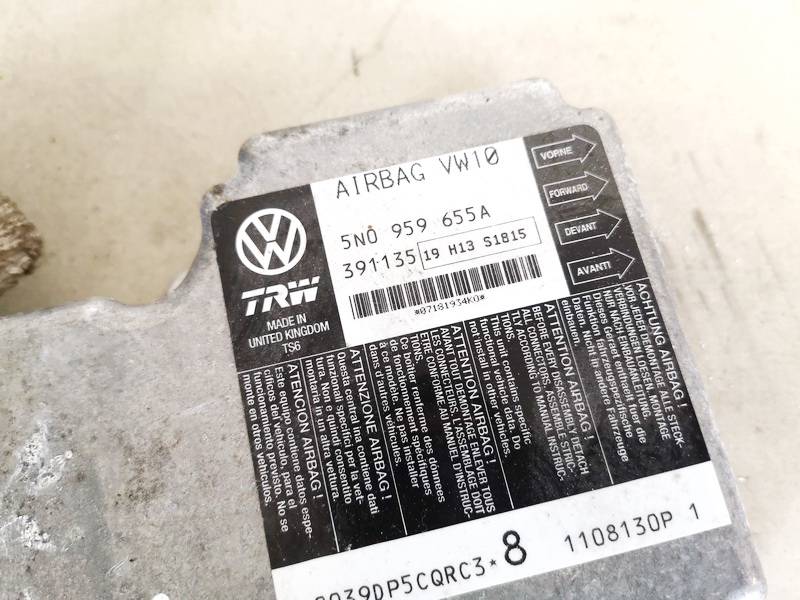 5N0959655A Volkswagen Tiguan 2008 CALCULATEUR AIRBAG - Thumbnail 2
